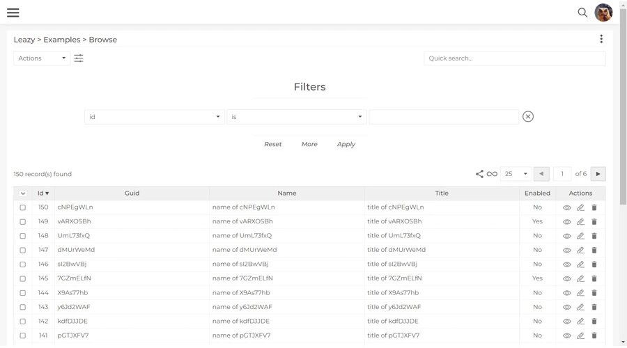 Laravel - Liste des pages CMS