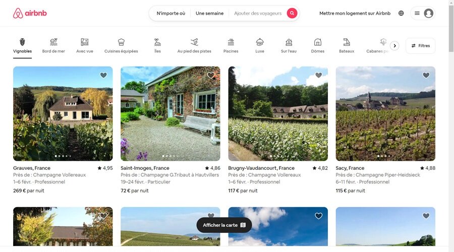 React - Exemple de AirBnb