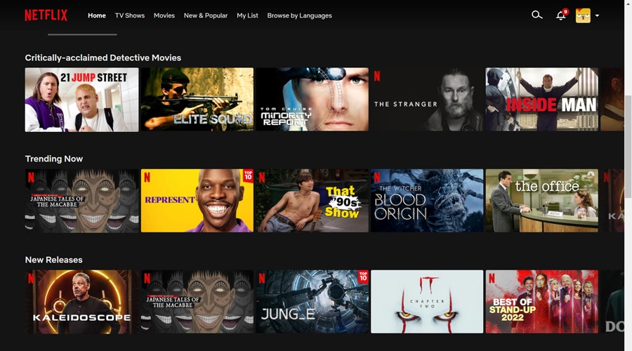 React - Exemple de Netflix