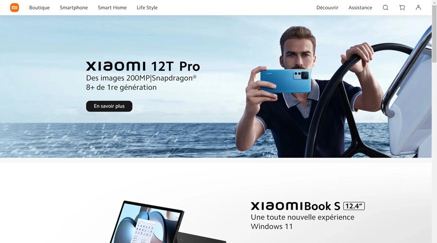 React - Exemple de Xiaomi