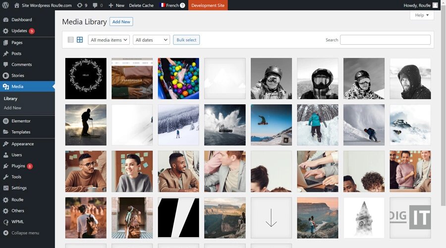 Wordpress - Gestion des medias