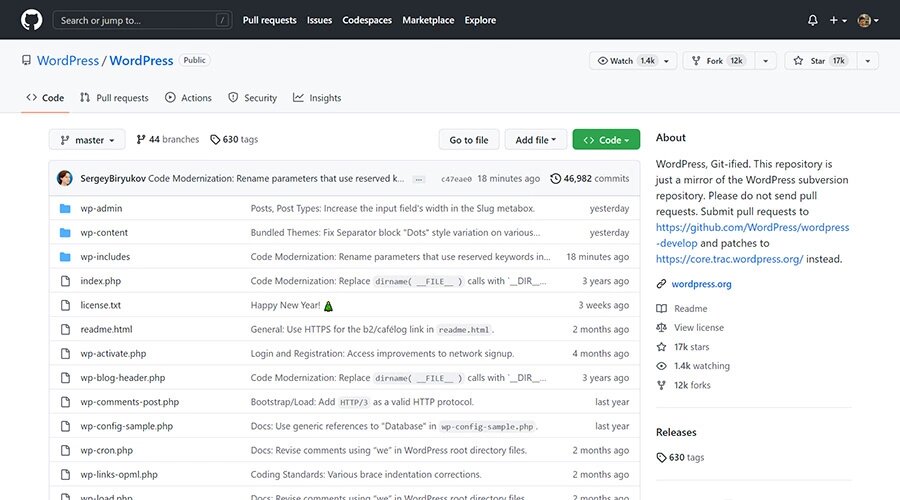 Wordpress - Github Page